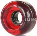ウィール ブランク 62mm 80a クリアーレッド