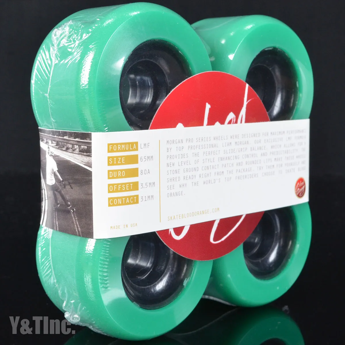 ブラッドオレンジ モーガン 65mm 80a ターコイズの画像3 画像:ブラッドオレンジ モーガン 65mm 80a ターコイズ_3