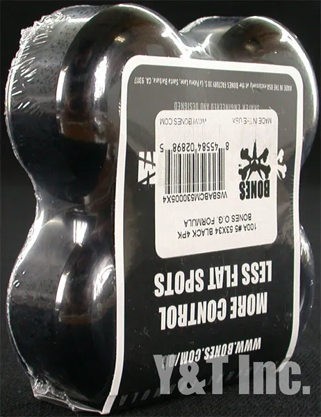 ボーンズ 100s OGフォーミュラ 53MM 100a ブラックの画像3 画像:ボーンズ 100s OGフォーミュラ 53MM 100a ブラック_3