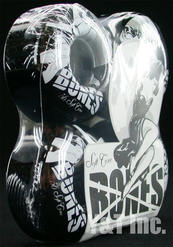 ボーンズ ソフトコア フォーミュラ 56mm 80a ブラックの画像2 画像:ボーンズ ソフトコア フォーミュラ 56mm 80a ブラック_2