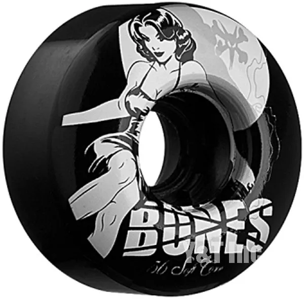 ボーンズ ソフトコア フォーミュラ 56mm 80a ブラックの画像3 画像:ボーンズ ソフトコア フォーミュラ 56mm 80a ブラック_3