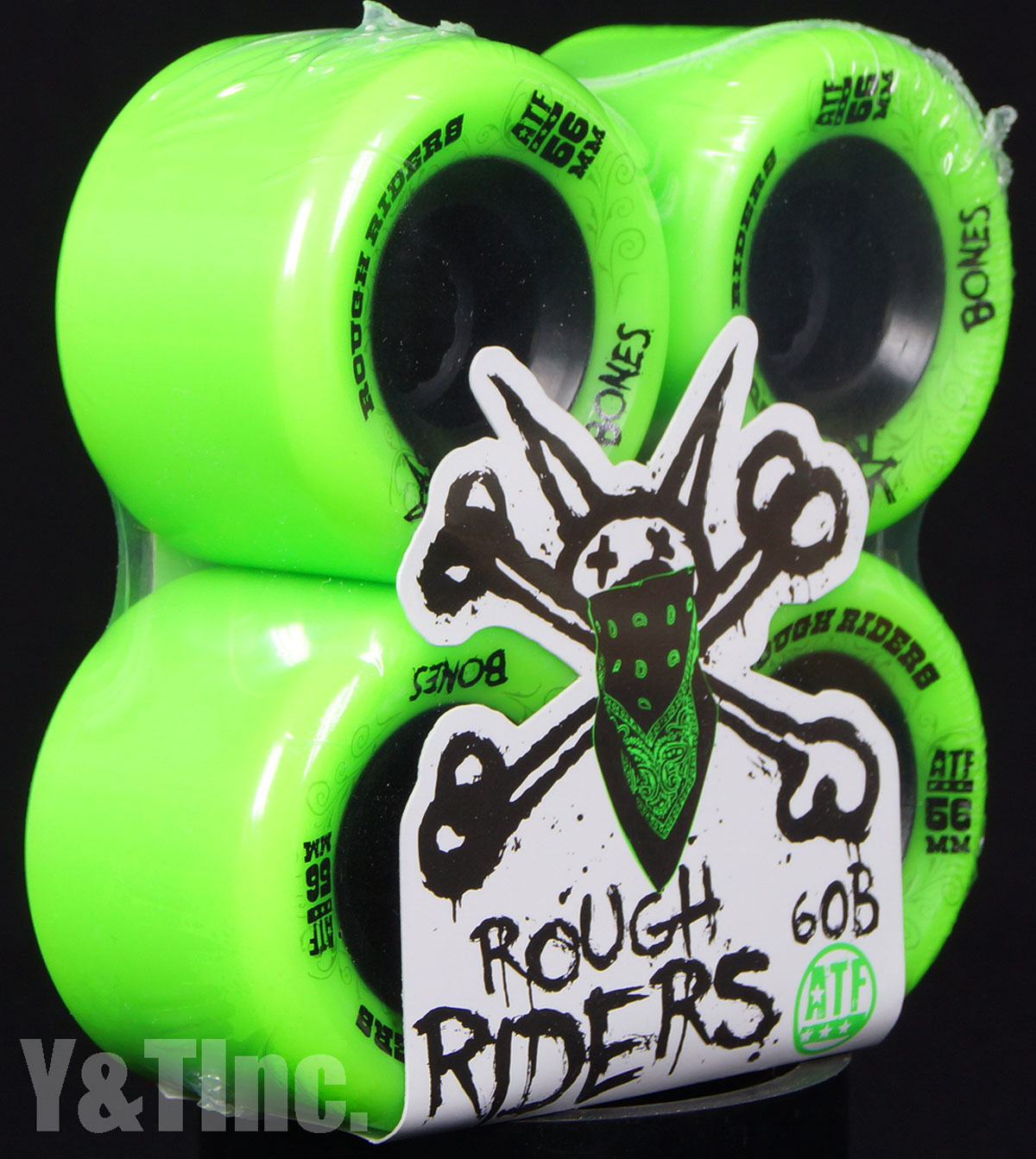 BONES ATF ROUGH RIDERS 56mm 80a Green 2