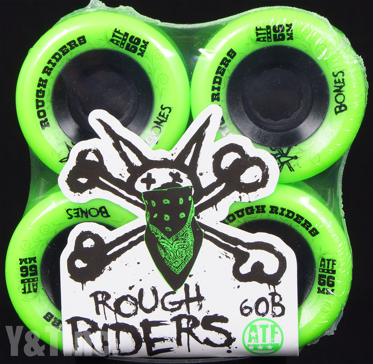 BONES ATF ROUGH RIDERS 56mm 80a Green 1