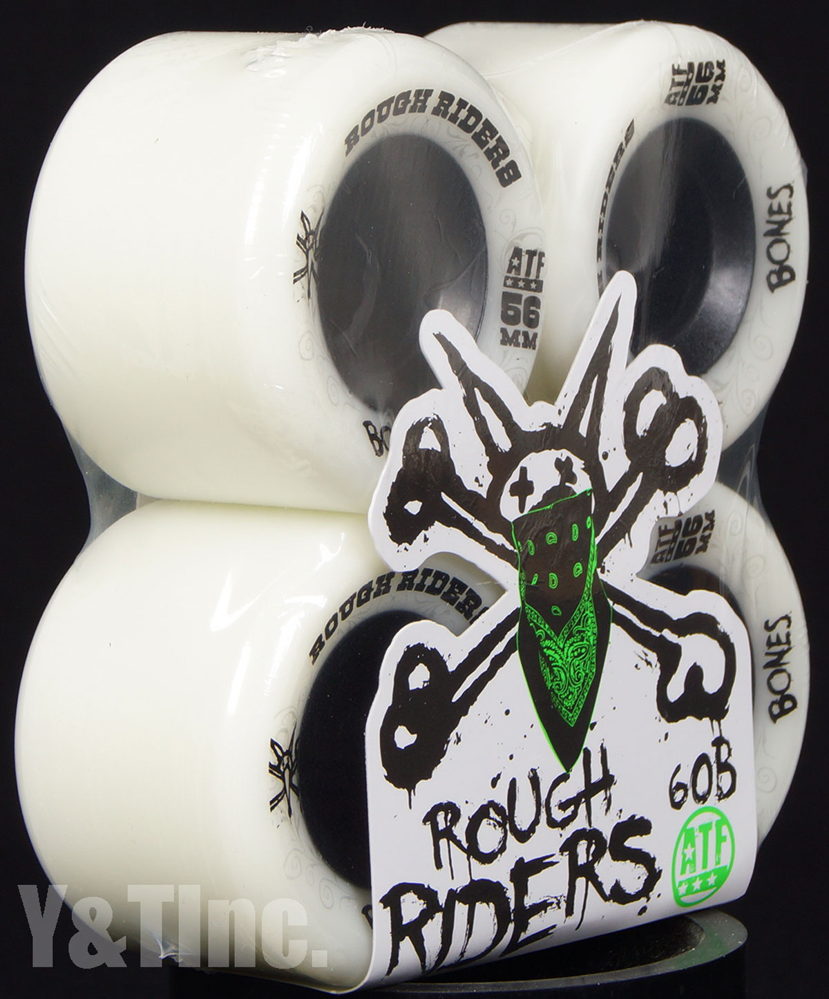 BONES ATF ROUGH RIDERS 56mm 80a White 2