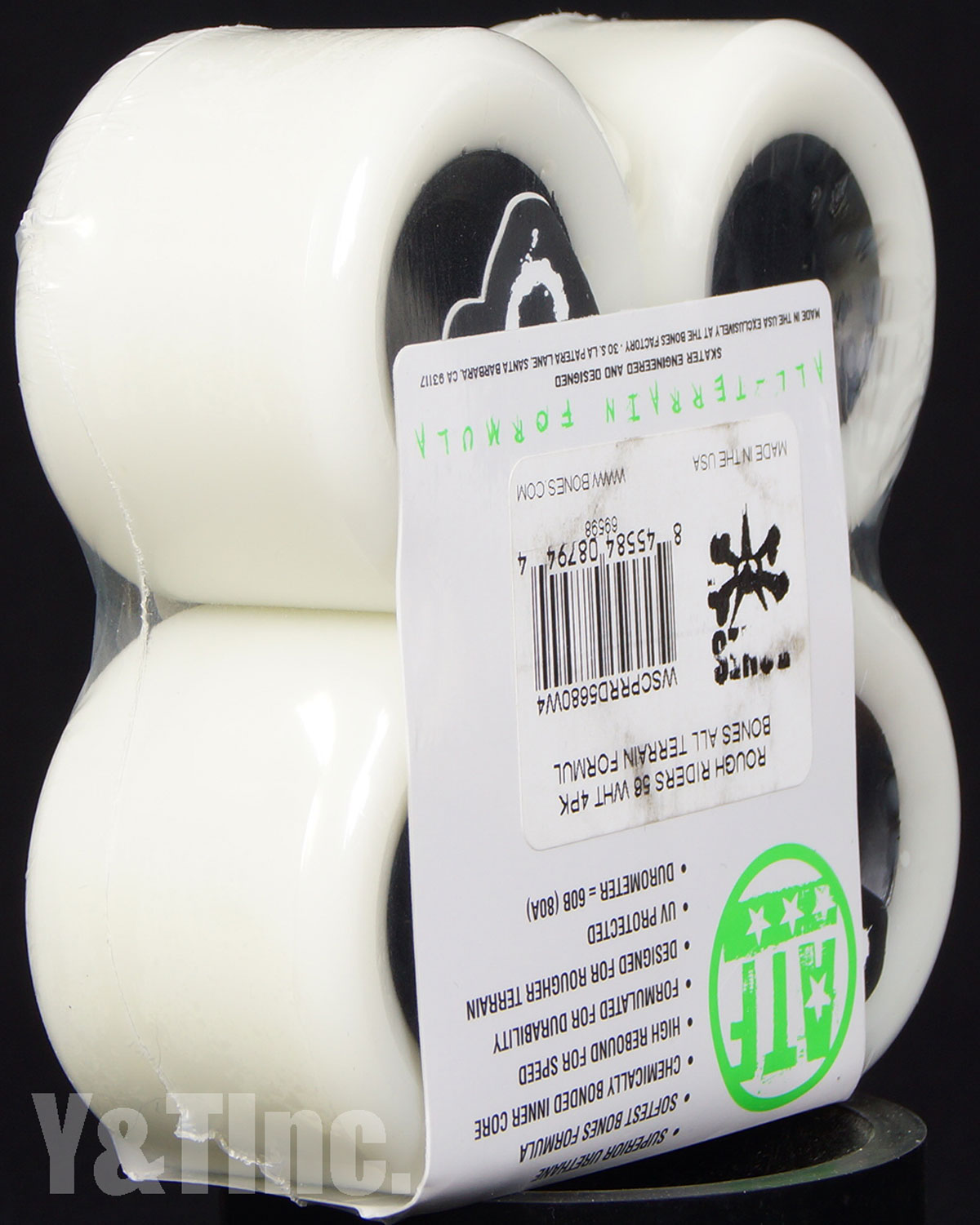 BONES ATF ROUGH RIDERS 56mm 80a White 3