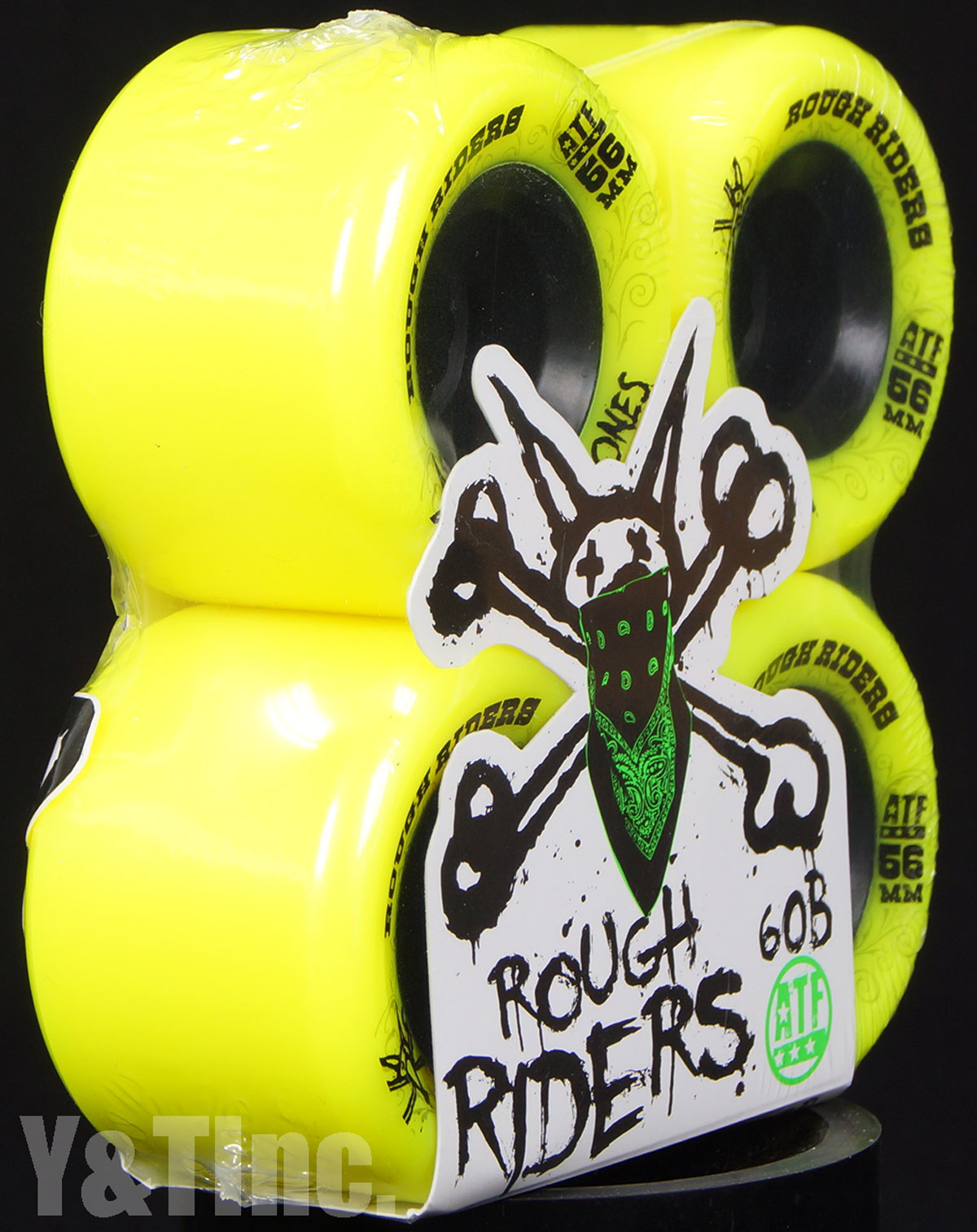 BONES ATF ROUGH RIDERS 56mm 80a Yellow 2