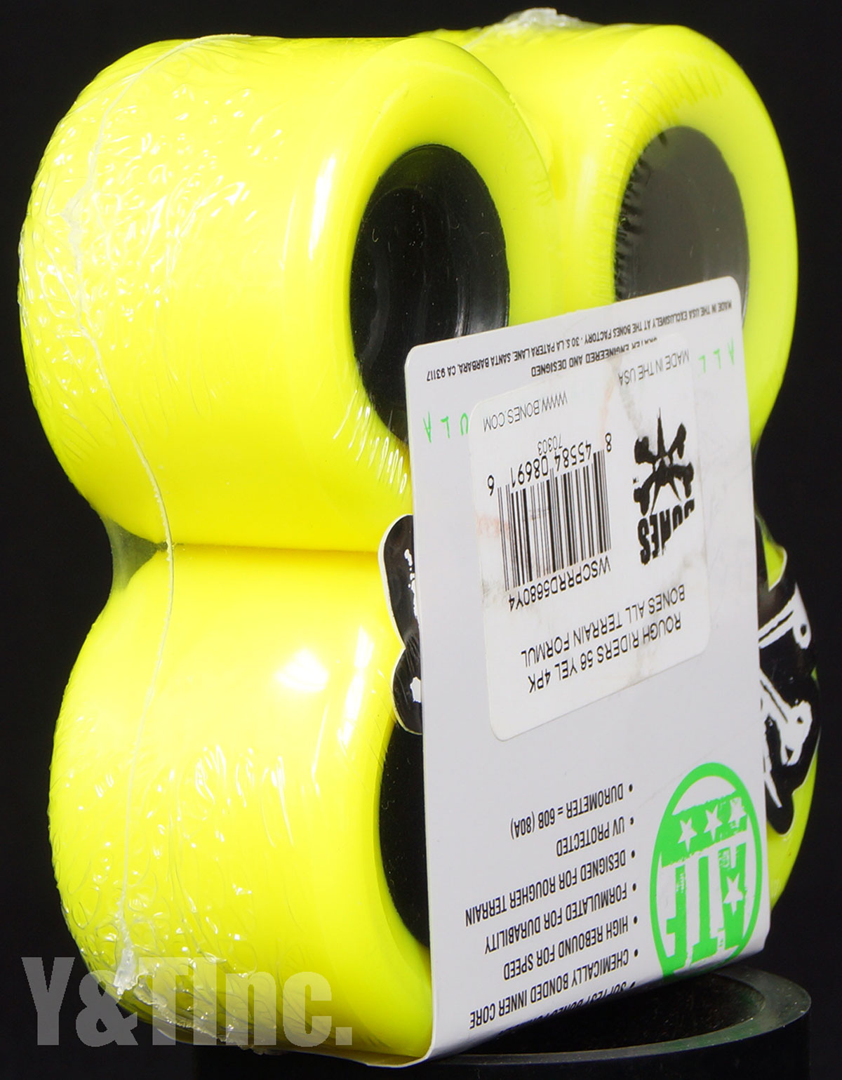 BONES ATF ROUGH RIDERS 56mm 80a Yellow 3