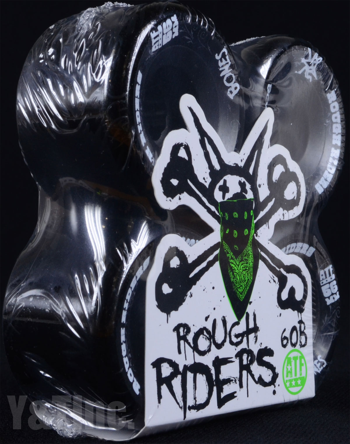 BONES ATF ROUGH RIDERS 56mm 80a Black 2
