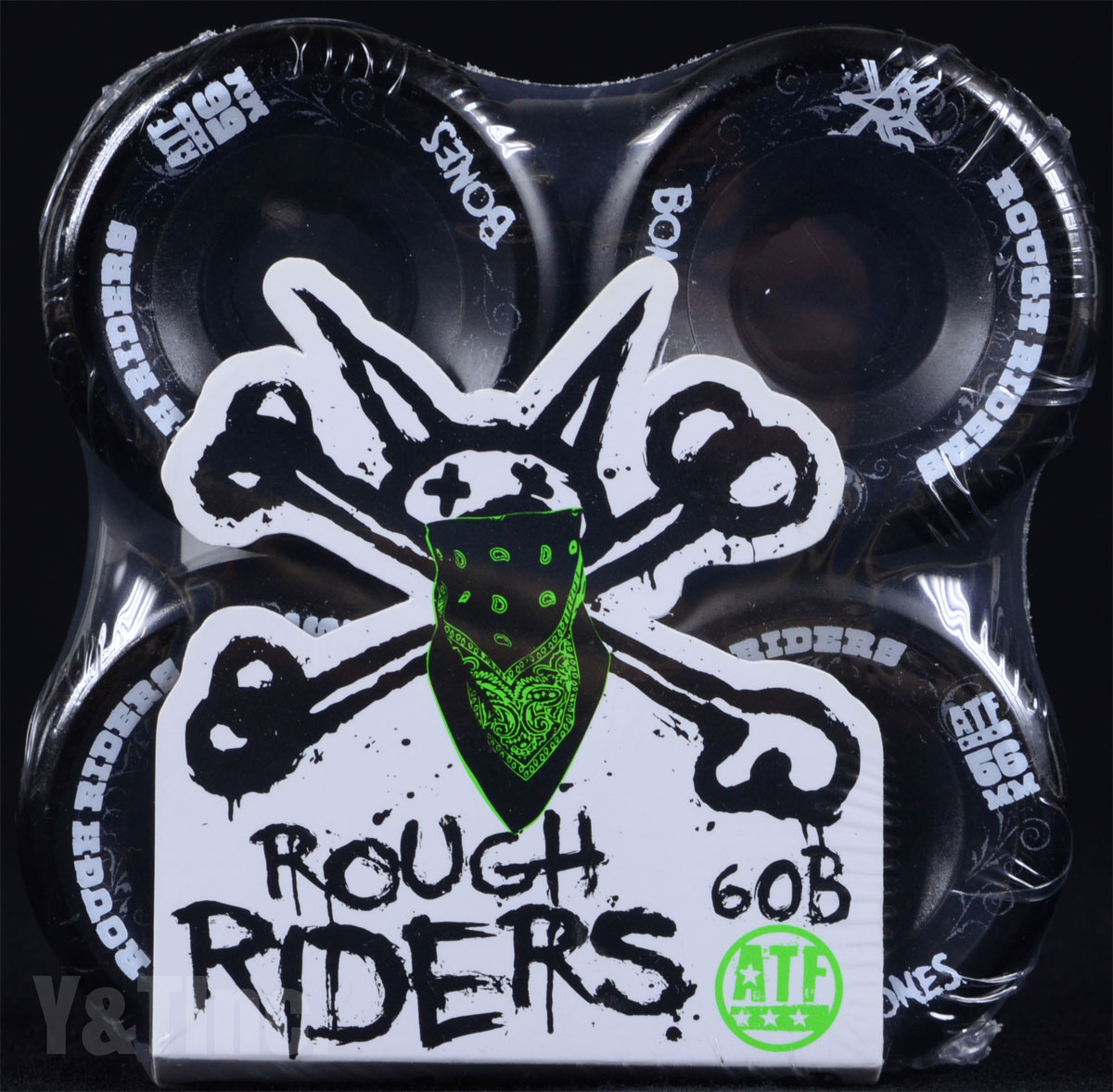 BONES ATF ROUGH RIDERS 56mm 80a Black 1