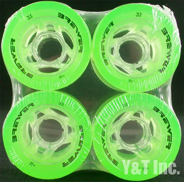 ブルーワー スラローム 64mm 78a クリアーグリーンの画像1 画像:ブルーワー スラローム 64mm 78a クリアーグリーン_1