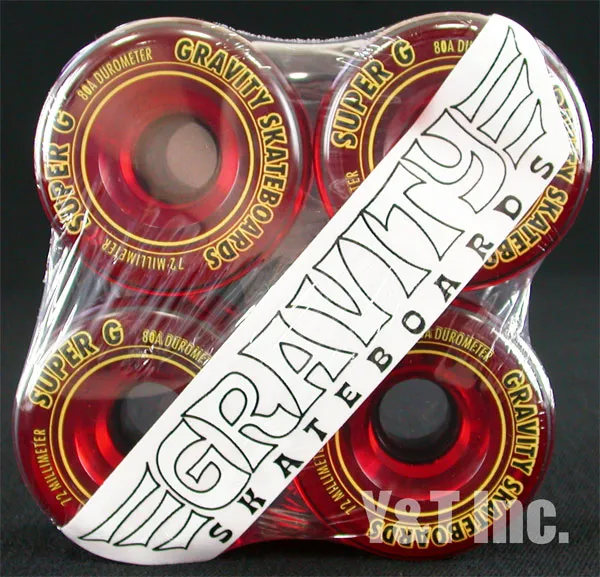 グラビティ スーパーG 72mm 80a クリアーレッドの画像1 画像:グラビティ スーパーG 72mm 80a クリアーレッド_1