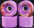 ウィール ローデッド オランガタン フリーライド ファットフリー 65mm 83a パープル
