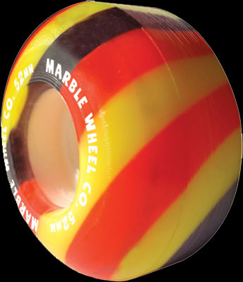 MARBLE WHEEL CANDY CORN 52mm 99a 1
