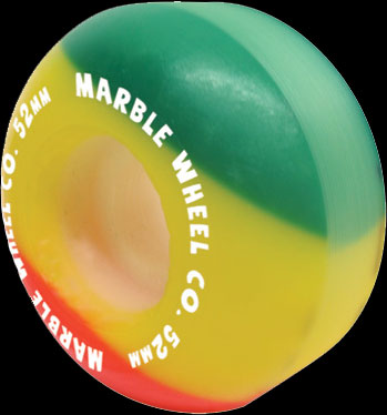 MARBLE WHEEL RASTA 52mm 99a 1