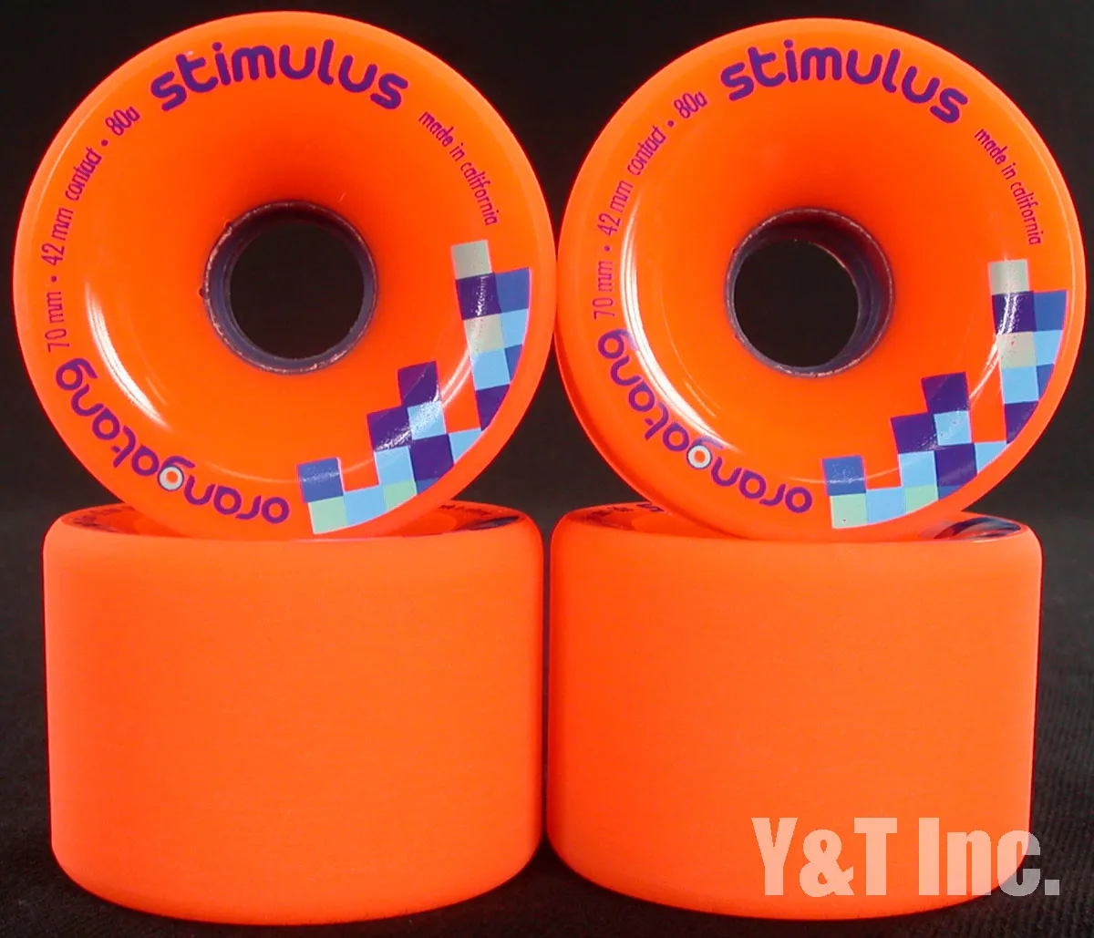 画像:ローデッド オランガタン フリーライド スティミュラス 70mm 80a オレンジ_1