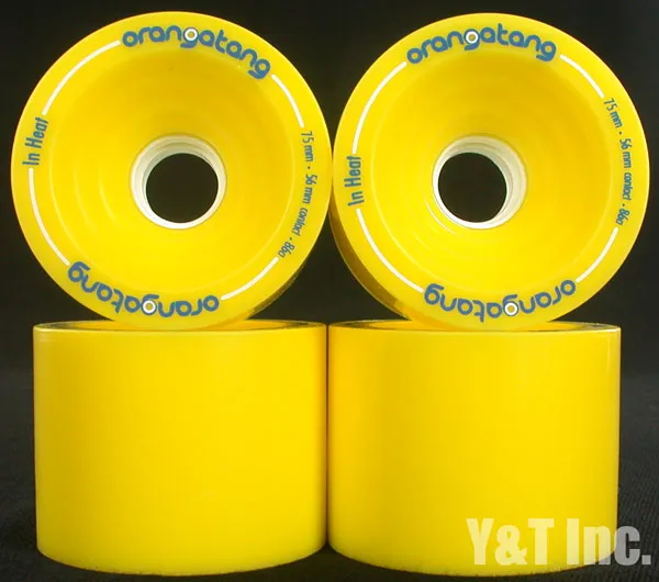 ローデッド オランガタン インヒート 75mm 86a イエローの画像1 画像:ローデッド オランガタン インヒート 75mm 86a イエロー_1