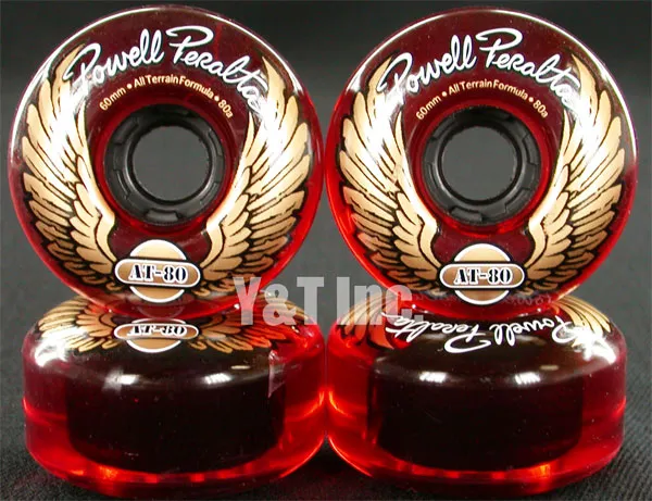 画像:パウエル オールテレーン 60mm 80a クリアーレッド_1