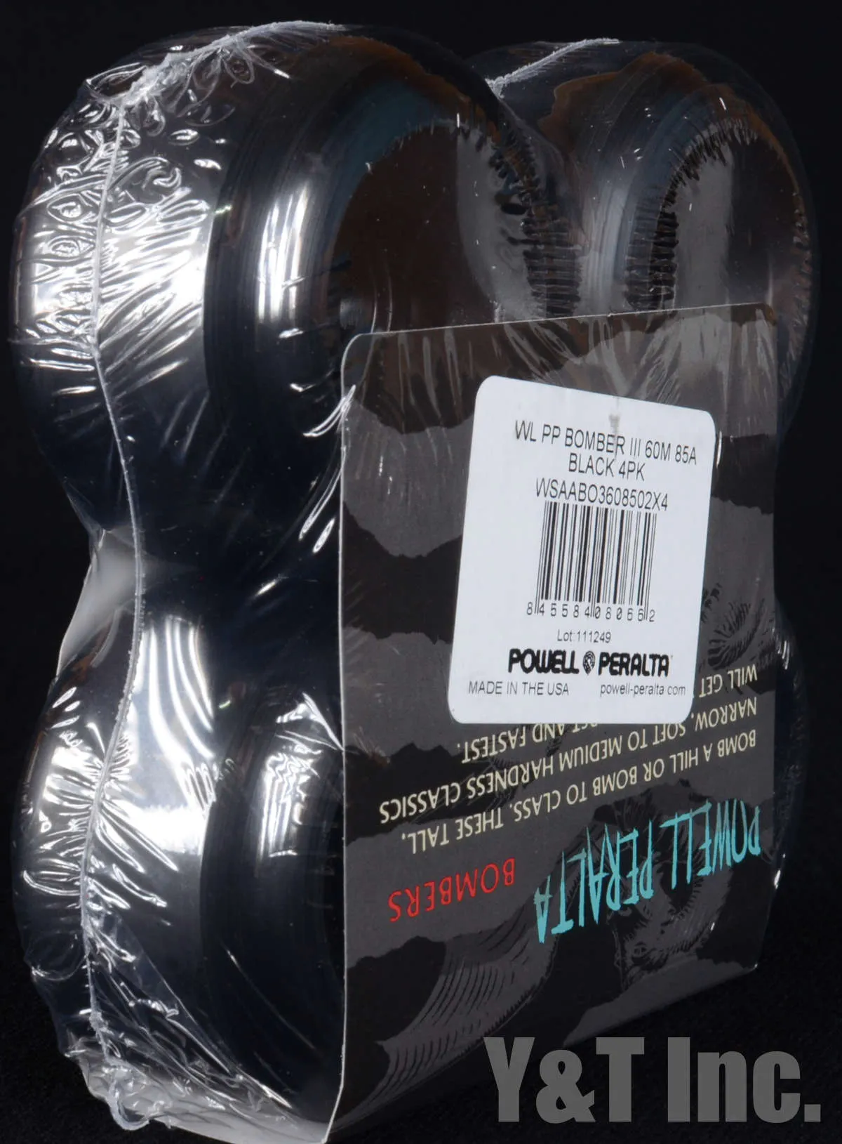 パウエル ボンバー 60mm 85a ブラックの画像3 画像:パウエル ボンバー 60mm 85a ブラック_3