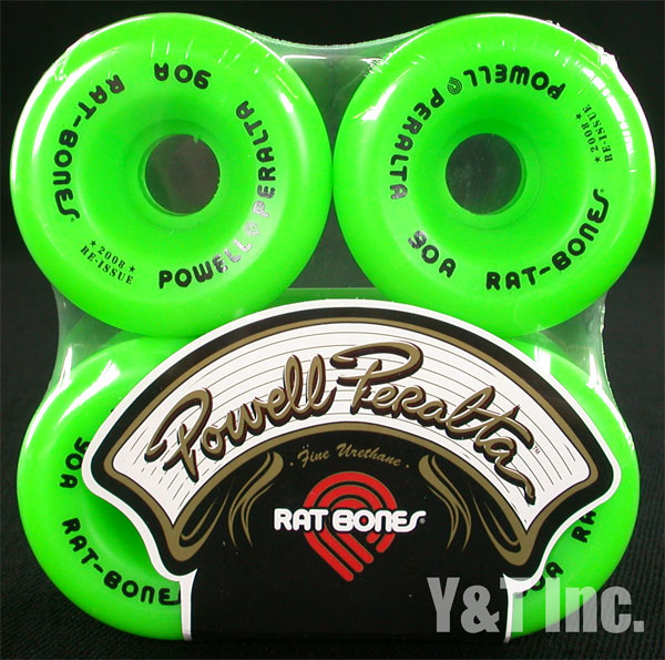 POWELL PERALTA RAT BONES 60mm 90a GREEN 1