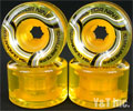 SECTOR9 NINEBALL 70mm 78a CLEAR YELLOW YELLOW CORE