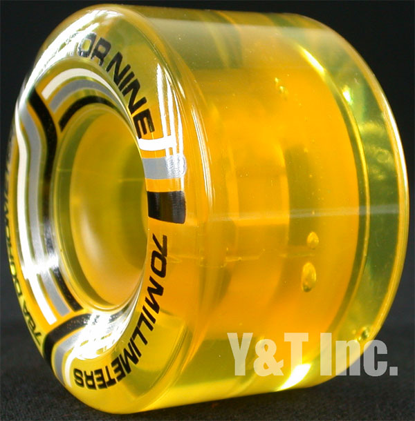 セクターナイン ナインボール 70mm 78a クリアーイエロー イエローコアの画像2 画像:セクターナイン ナインボール 70mm 78a クリアーイエロー イエローコア_2