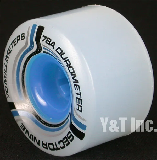 セクターナイン ナインボール 70mm 78a ホワイト ブルーコアの画像2 画像:セクターナイン ナインボール 70mm 78a ホワイト ブルーコア_2