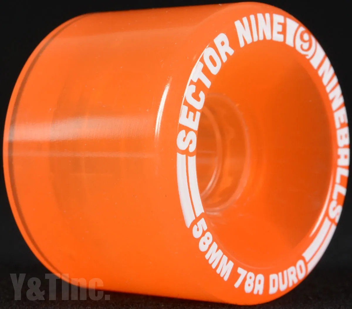 セクターナイン ナインボール 58mm 78a クリアオレンジの画像2 画像:セクターナイン ナインボール 58mm 78a クリアオレンジ_2