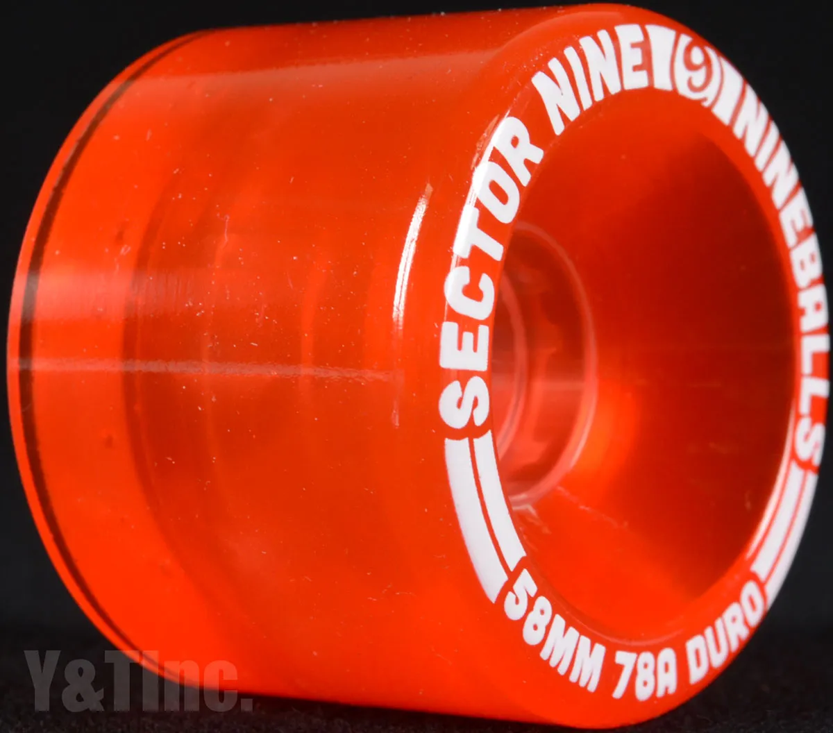 セクターナイン ナインボール 58mm 78a クリアレッドの画像2 画像:セクターナイン ナインボール 58mm 78a クリアレッド_2