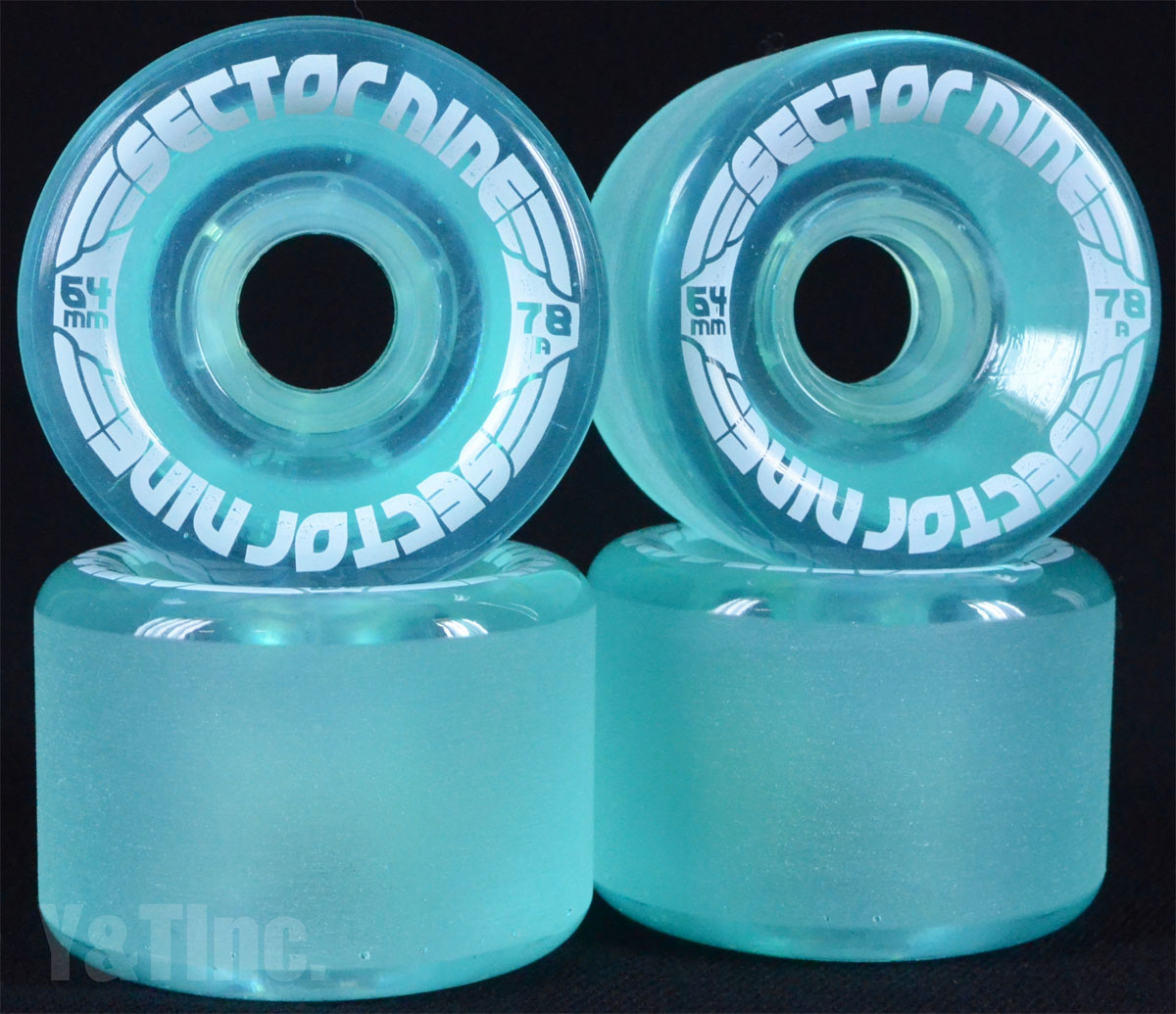 SECTOR9 NINE BALL 64mm 78a Clear Blue 1