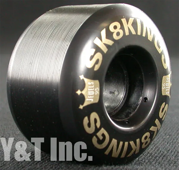 画像:スケートキング 55mm 95a クラウンジュエル黒 フリースタイル_3