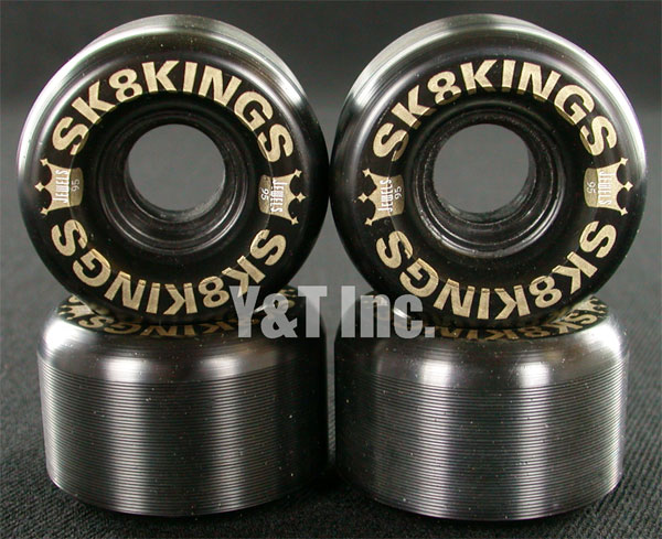 画像:スケートキング 55mm 95a クラウンジュエル黒 フリースタイル_1