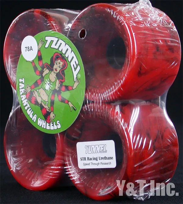 トンネル タランチュラ 70mm 78a レーシングウレタン レッドブラックの画像2 画像:トンネル タランチュラ 70mm 78a レーシングウレタン レッドブラック_2